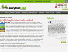 Tablet Screenshot of marylandland.com